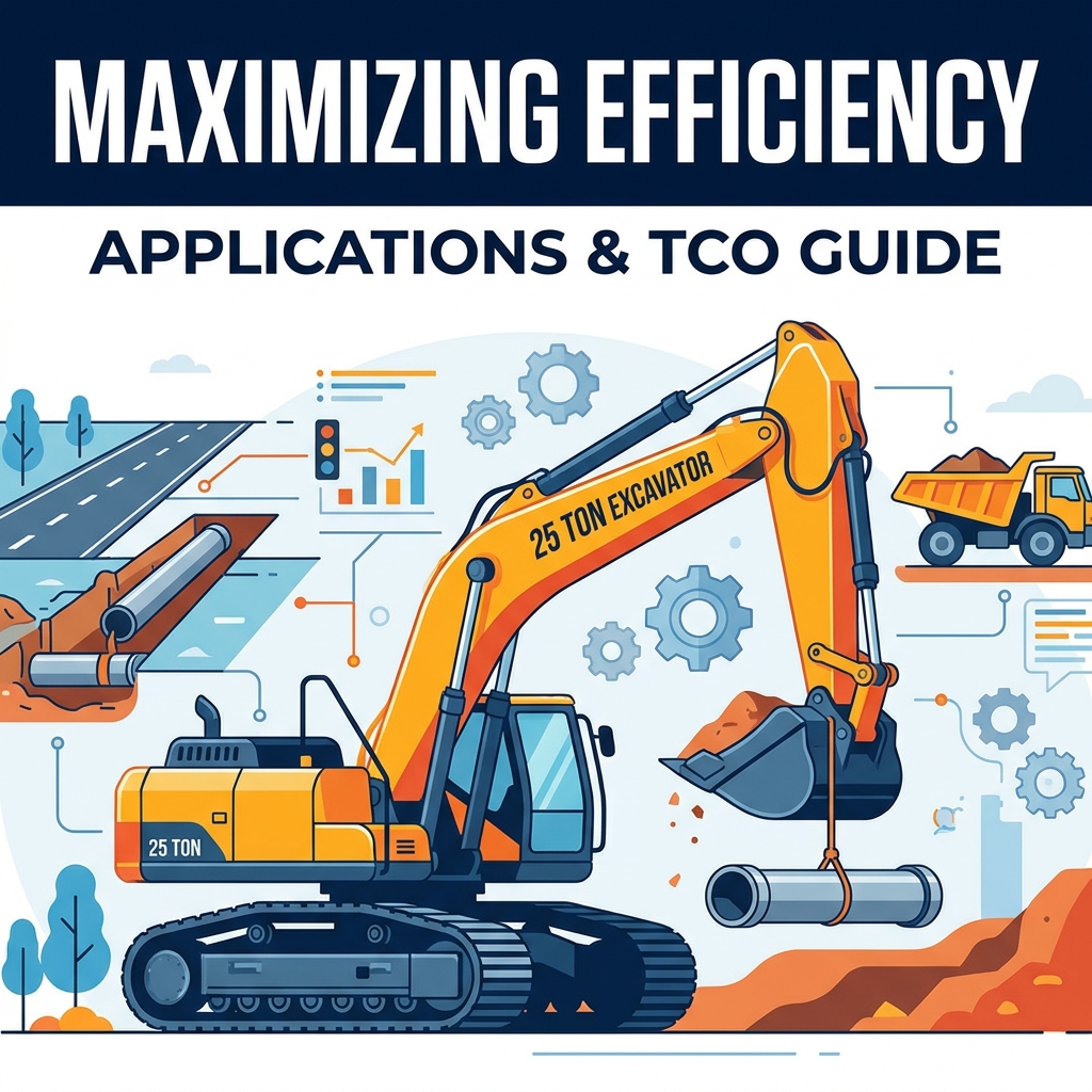 Maximizing Efficiency: Applications of a 25 Ton Crawler Excavator