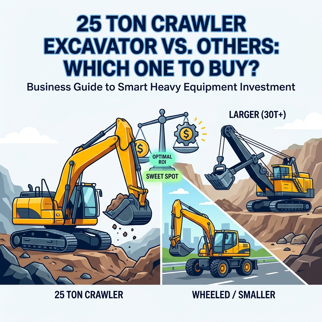 25 Ton Crawler Excavator vs. Other Excavators: Which One to Buy?
