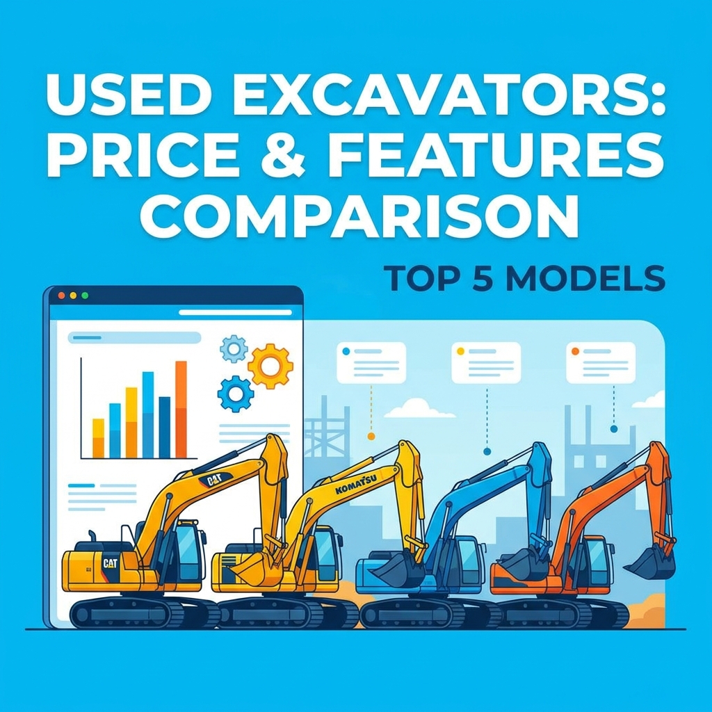 Top 5 Medium Used Excavators: Price Comparison and Features